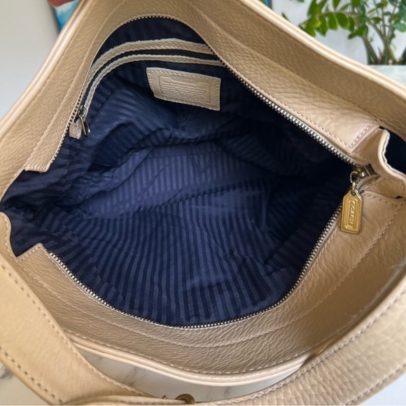 Coach Vintage Sonoma Pocket Shopper Natural Grain Leather Tote Bag Wheat 4920 - Picture 13 of 16